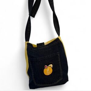 Stylish Black and Yellow Shoulder Bag